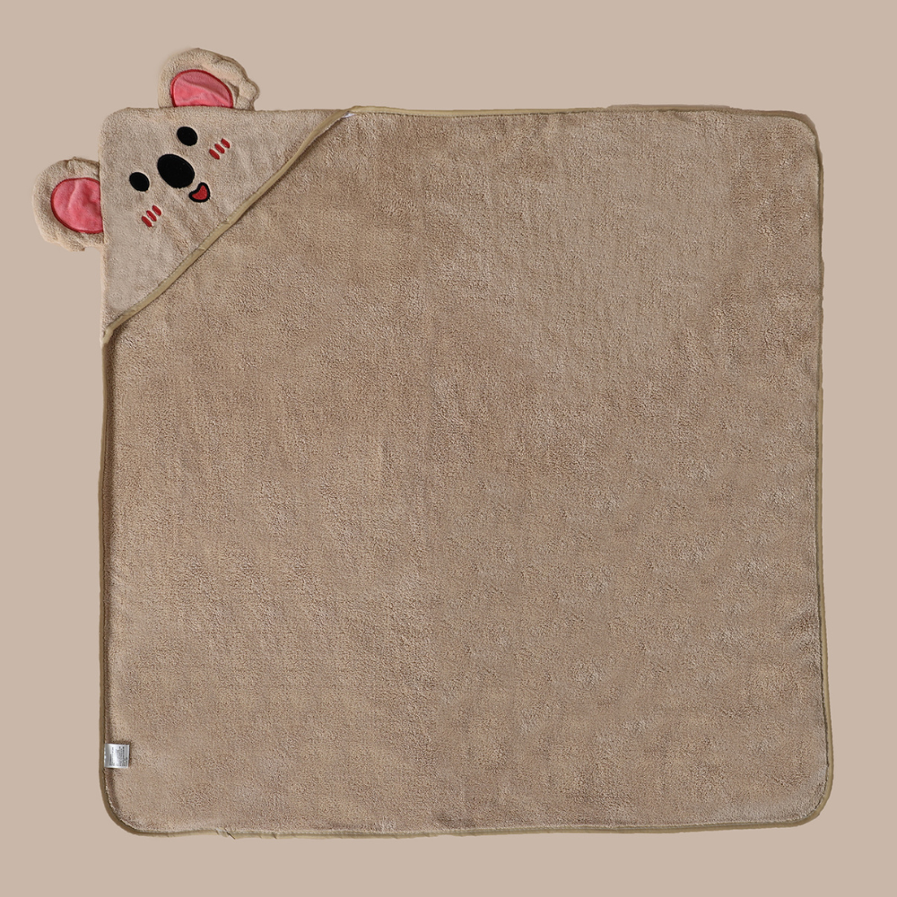 Cuddly Soft Hooded Bath Towel – Dries Quickly & Keeps Warm