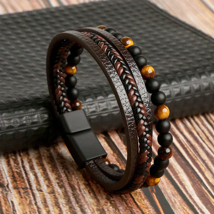 Ravi Leather Bracelet - For a Bold and Stylish Look