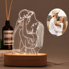 LuxeGlow Personalized LED Lamp | Romantic custom light for couples and special occasions