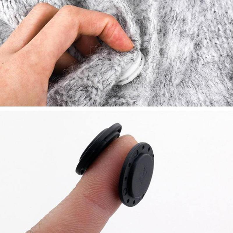 High-quality invisible plastic magnetic buttons, 5 pieces