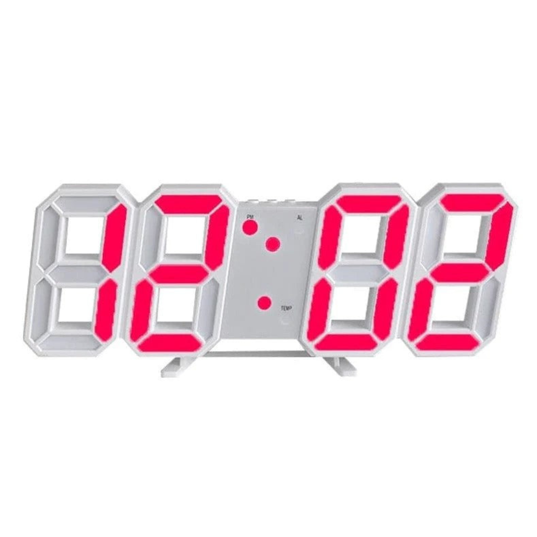 Futuristic LED Wall Clock – Minimalist Design with Smart Time Display