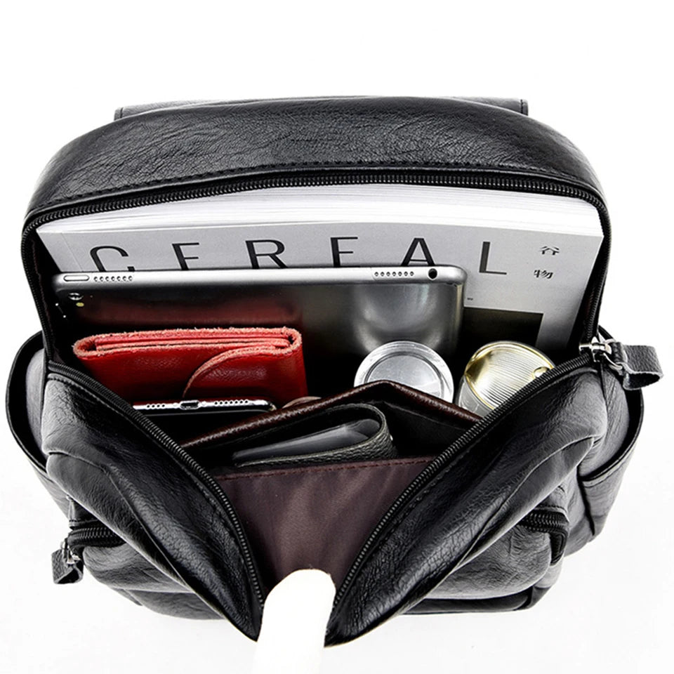 Anti-theft Mini Leather Backpack for Women