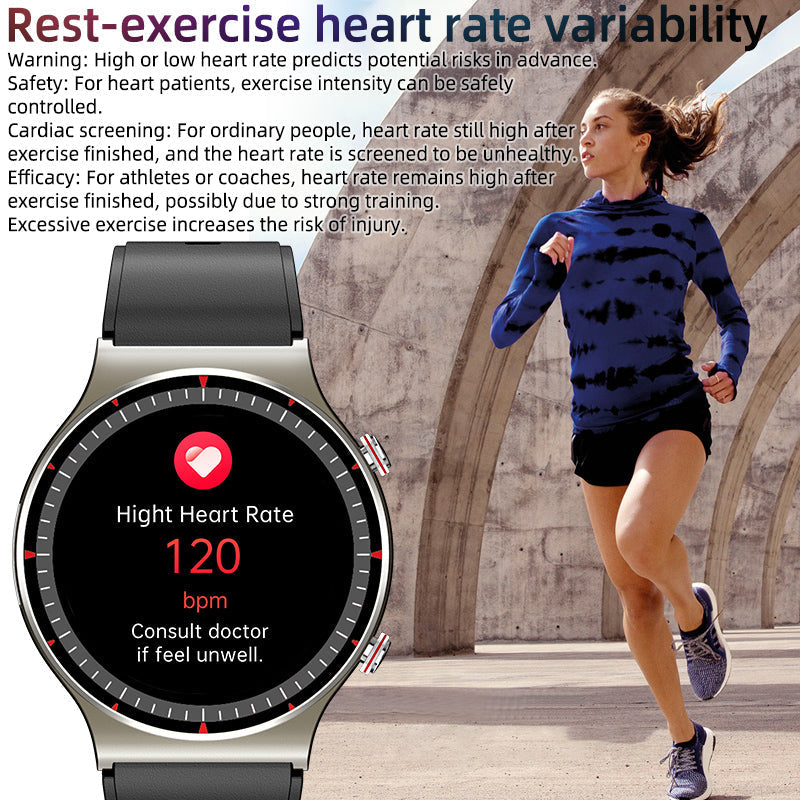 Sandsberg CFDA EKG Blood Oxygen Heart Rate Health Monitoring Smart Watch