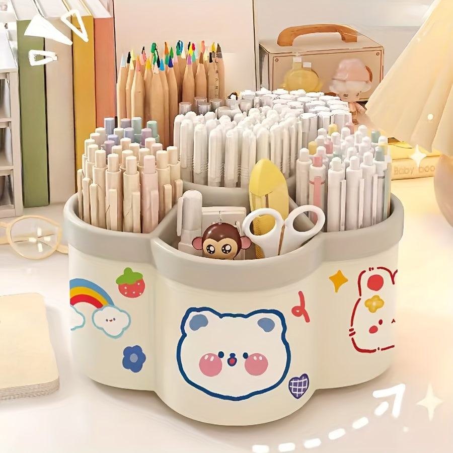 Colourful Animals Stationery Organizer - For a Cheerful Workspace