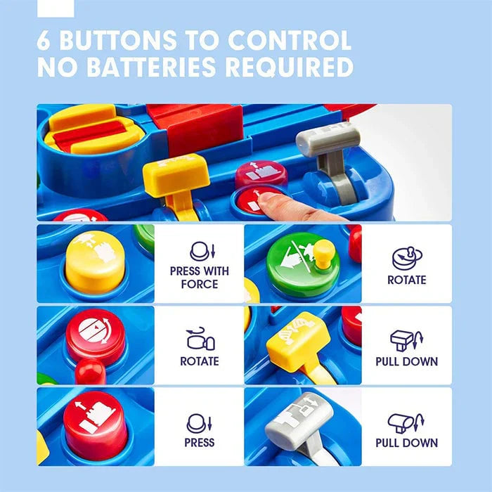 RescueTrack Adventure Set – Educational Rescue Vehicle Toy for Toddlers