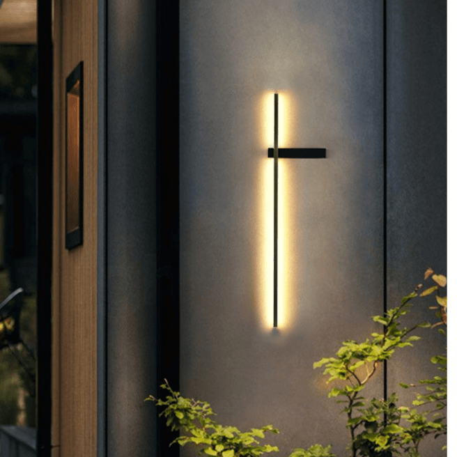 Modern Outdoor Column LED Wall Light
