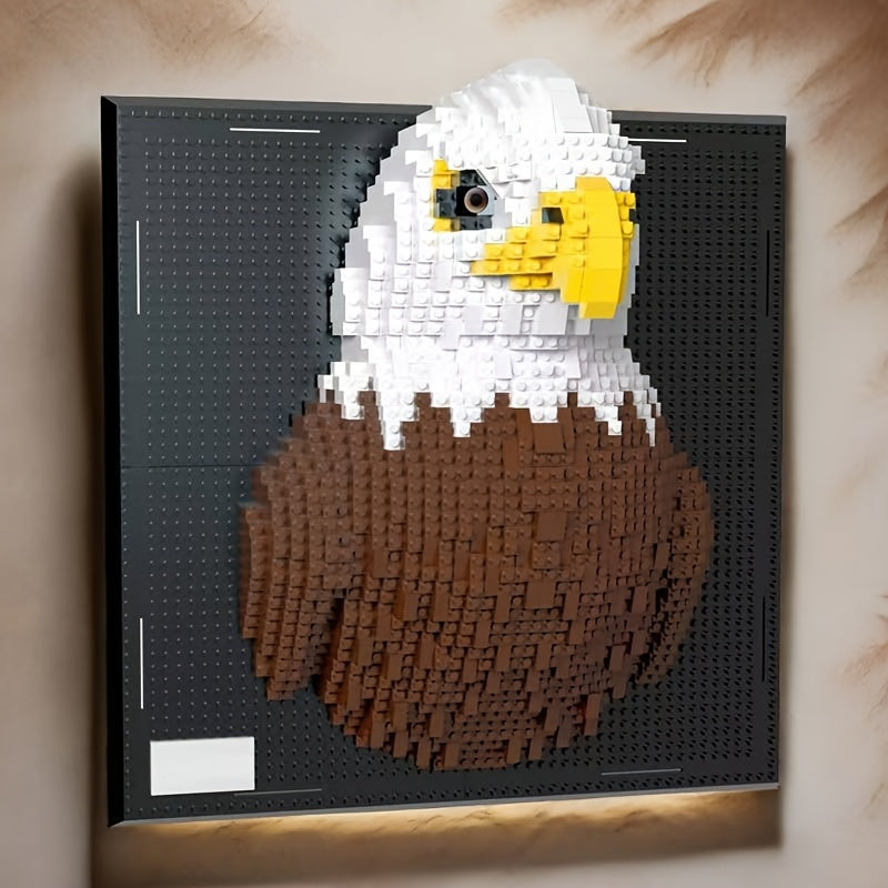 Creative 3D Wall Art Building Blocks – Shark and Eagle Collection