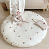 Padded Cotton Baby Play Mat with Animal Motif Embroidery – 80 cm