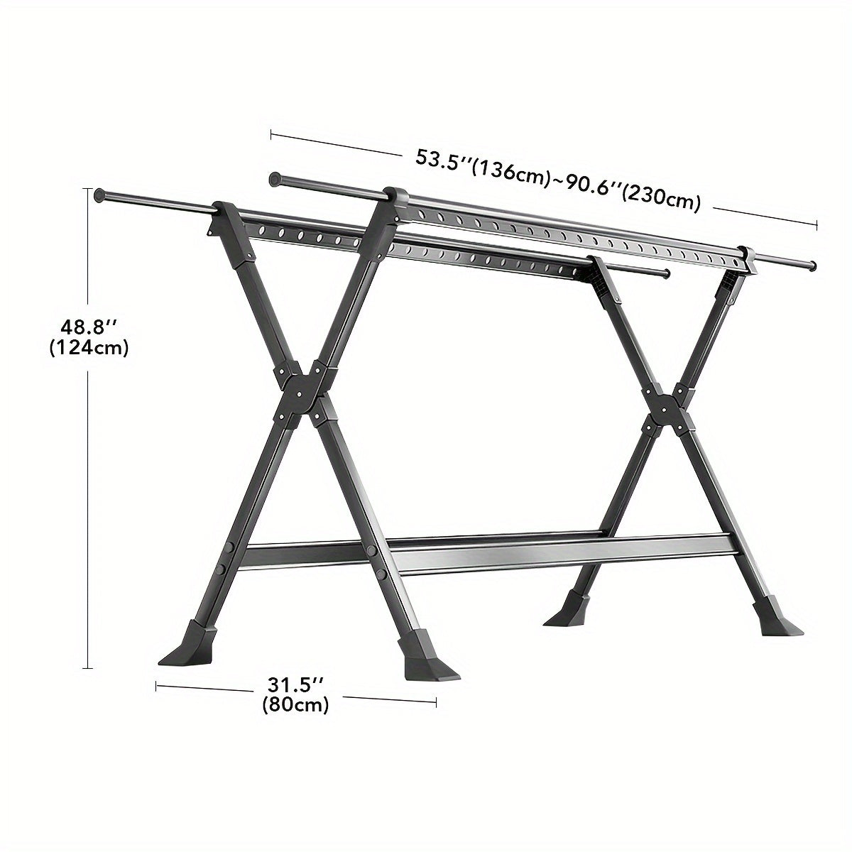 FlexiDry Clothes Drying Rack – Foldable and Spacious with 36 Windproof Holes