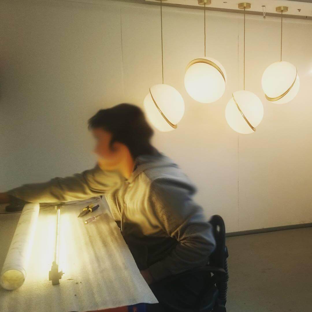 Half Moon Pendant Light - LED Pendant Light