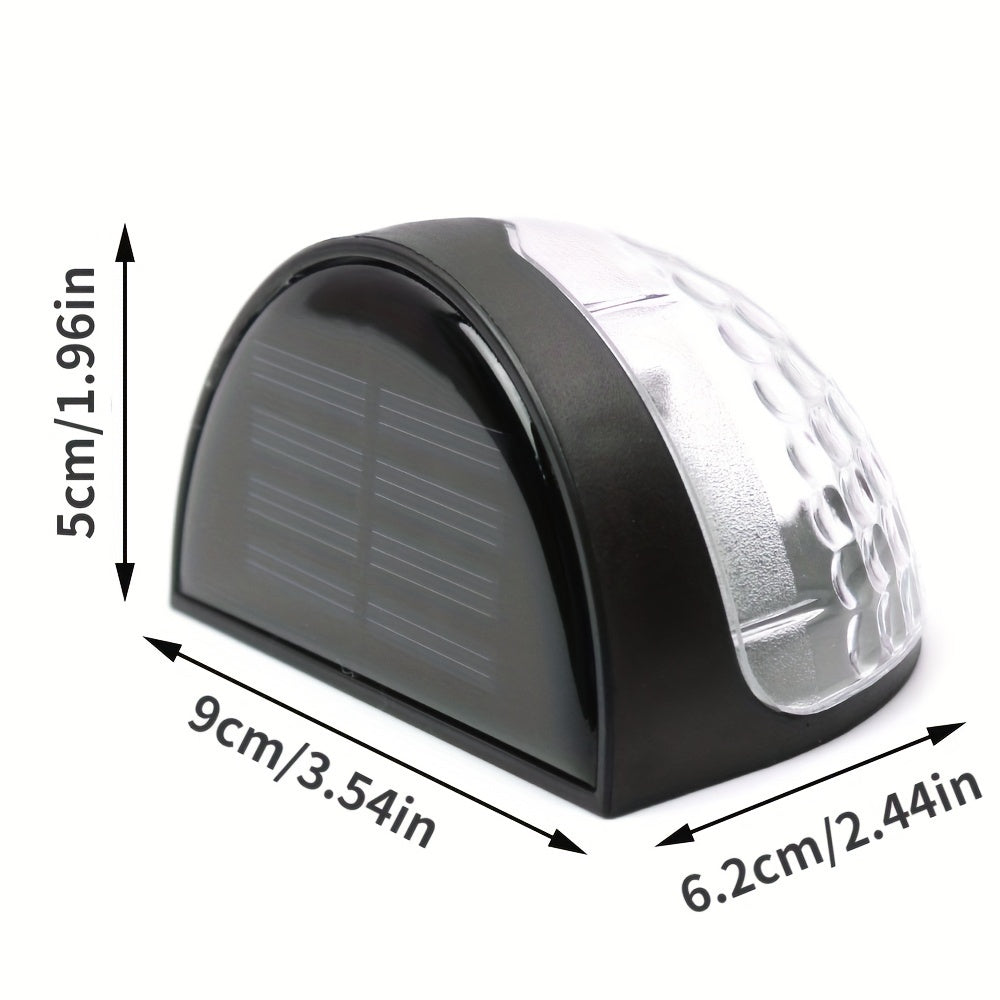 SolarGlow Half-Round LED Fence Lighting – Elegant and Durable