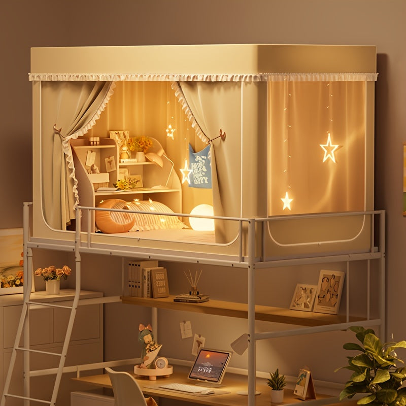 StarryBunk Adjustable Bunk Bed - Cozy & Protected with Mosquito Net