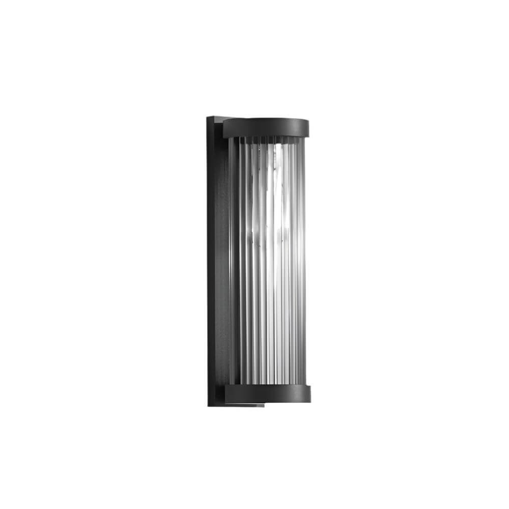 Modern Outdoor Lamp Cylindrical Metal & Glass