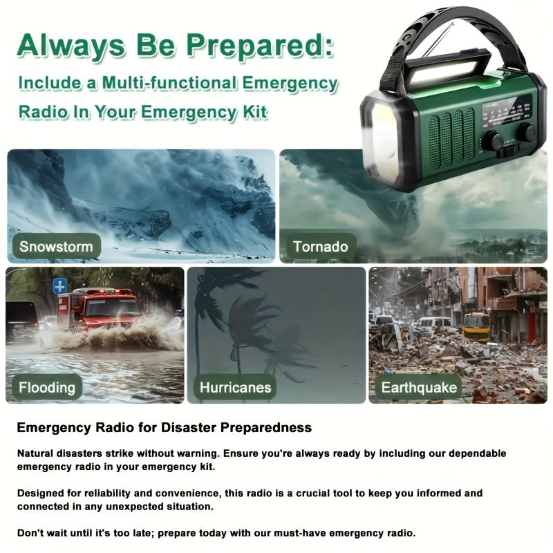 EcoPower Radio - All-in-one emergency radio with flashlight and charger