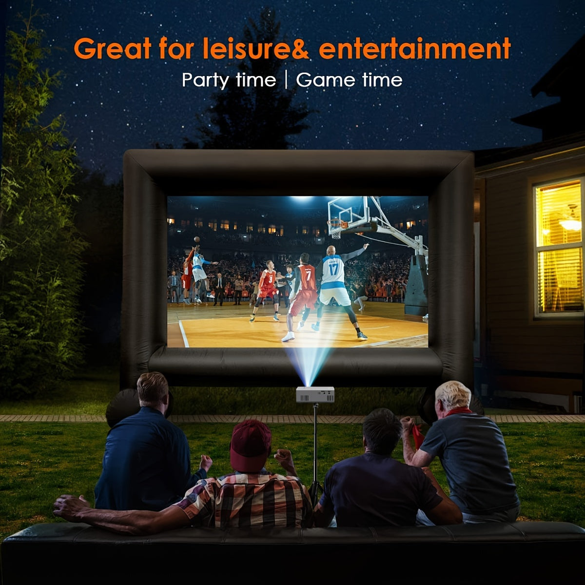 Ultra-Bright Mini Projector 3000 Lumen – Portable, HDTV & USB, Ideal for Home Cinema & Outdoors!
