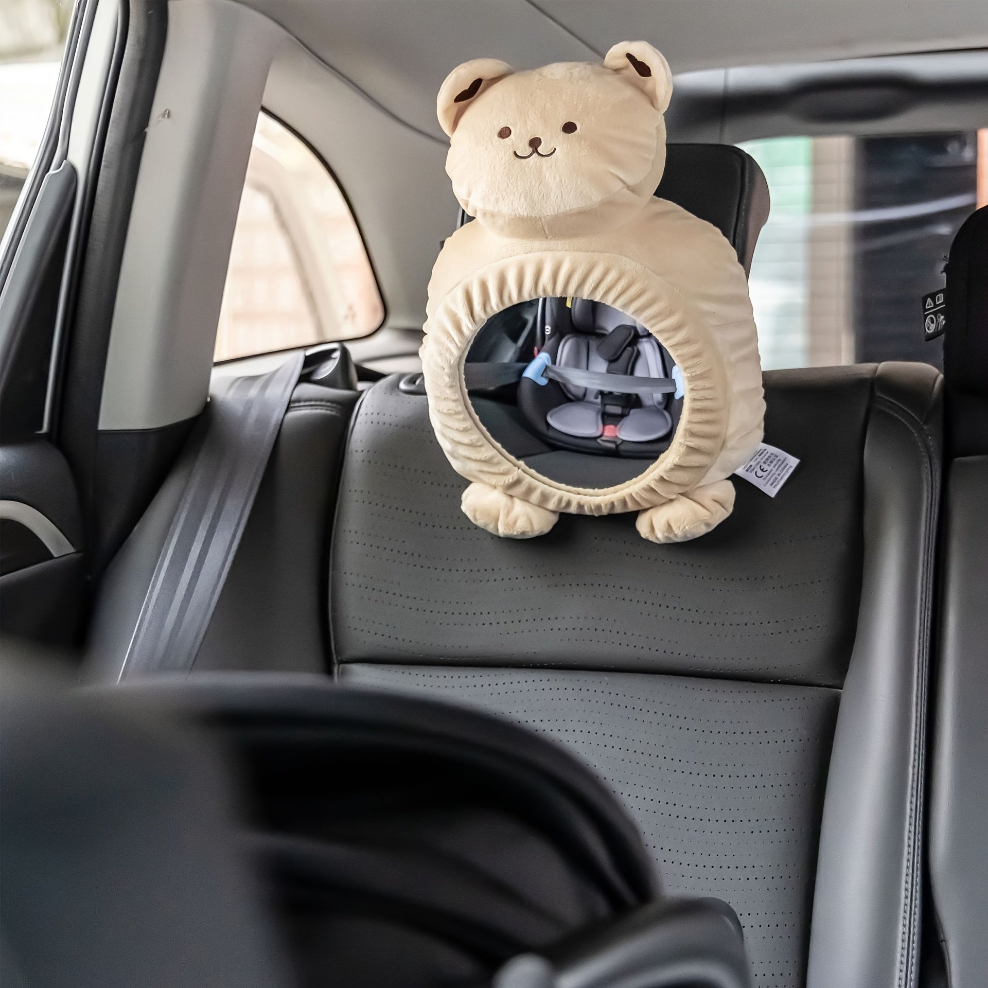 Baby Back Seat Mirror with Bear Motif – Safe Rear View