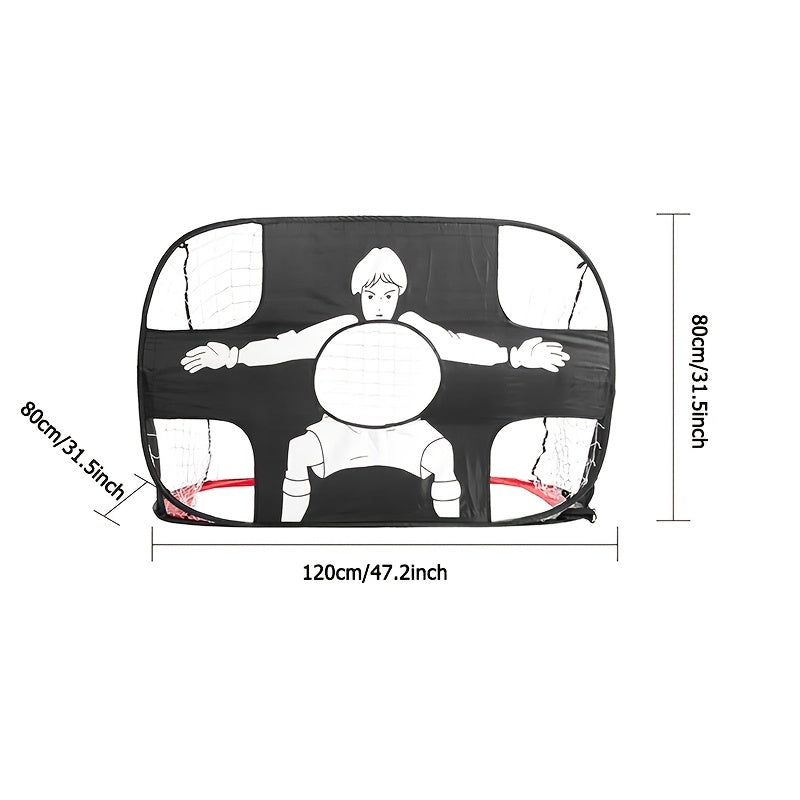 2-in-1 Foldable Football Goal – Ideal for Training and Outdoor Fun