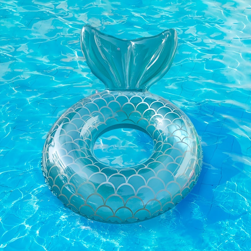 Inflatable Pool Float in Mermaid Shell – Ergonomic Design with Cushion
