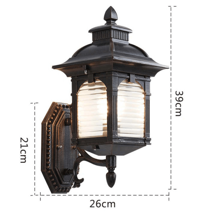 Wall Lamp Outdoor - Antique Glass Design