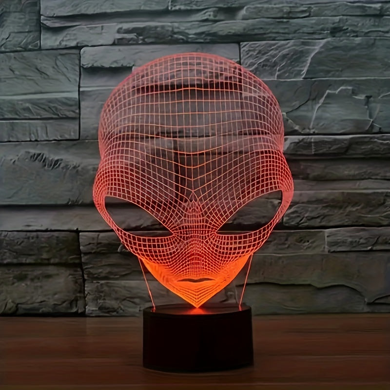 3D Alien Head LED Table Lamp with 7 Colours - Lunaris