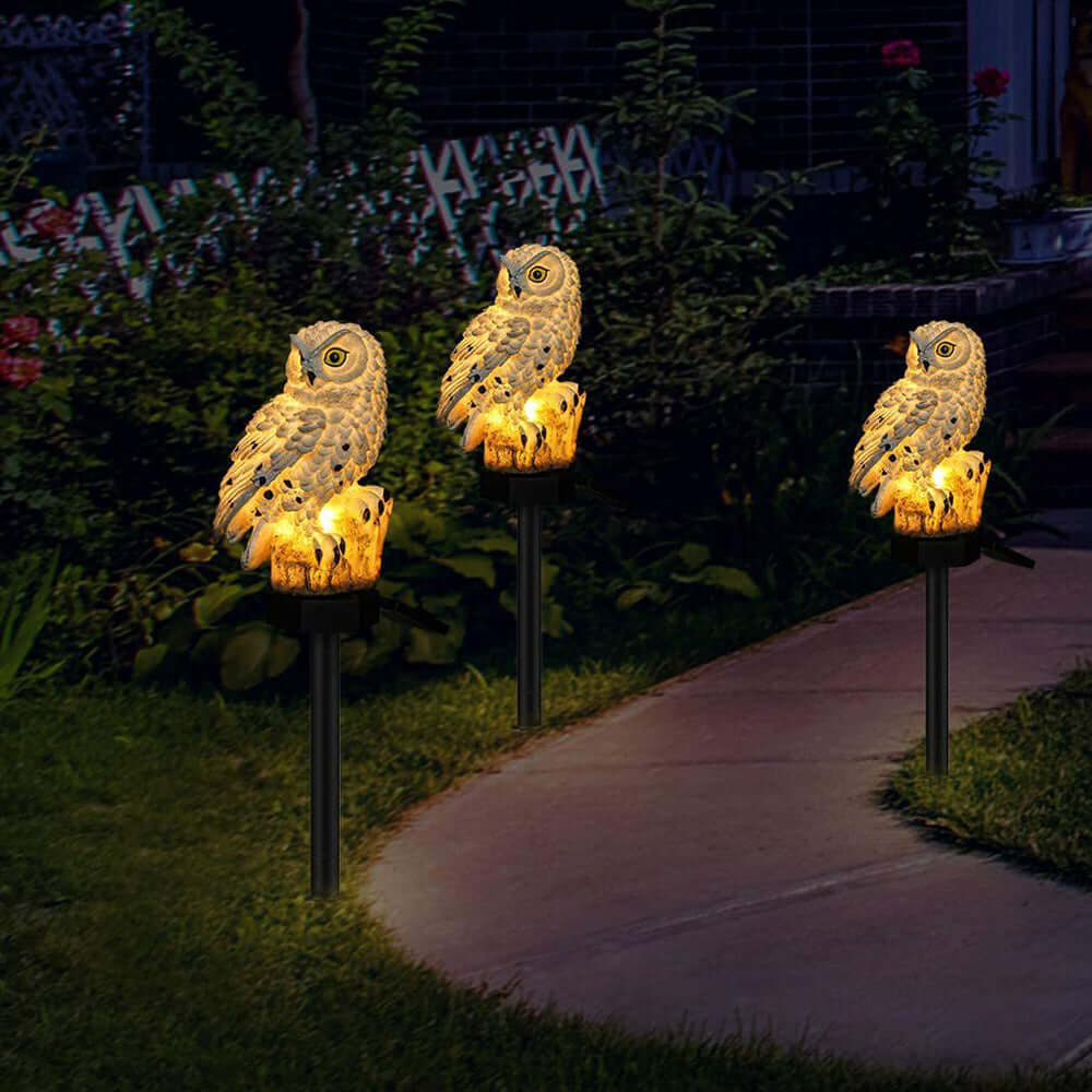 2x Solar Garden Lights - Hedgehog Design