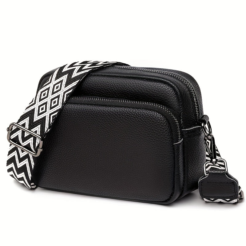 Fashionable Crossbody Bag for Women – Casual Shoulder Bag with Geometric Design