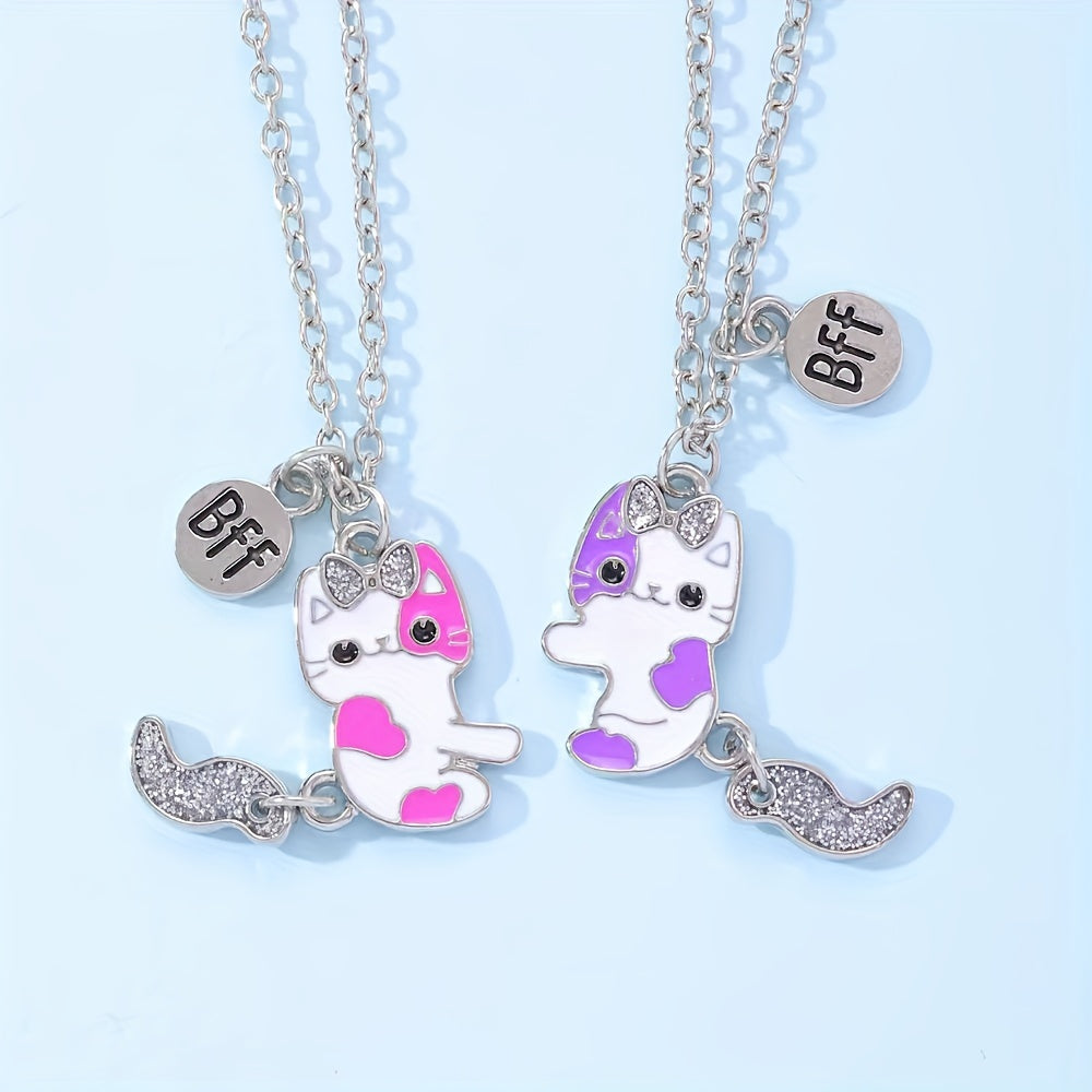 BFF Cat Necklace Set - For Friendship and Style
