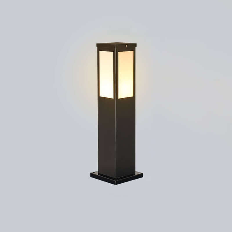 Modern Outdoor Lantern - Square LED Garden Lamp