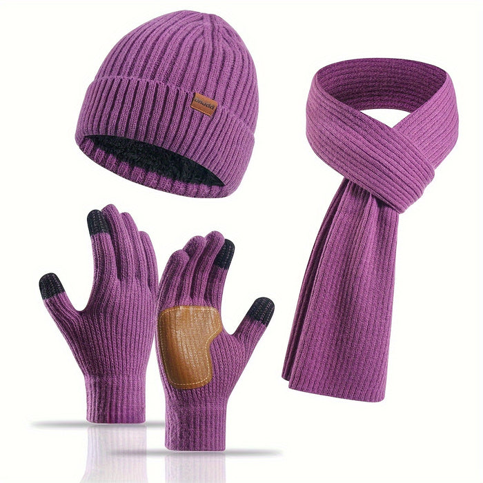 Winter Bliss Set - Beanie, Scarf and Gloves for Couples - Warm and Stylish