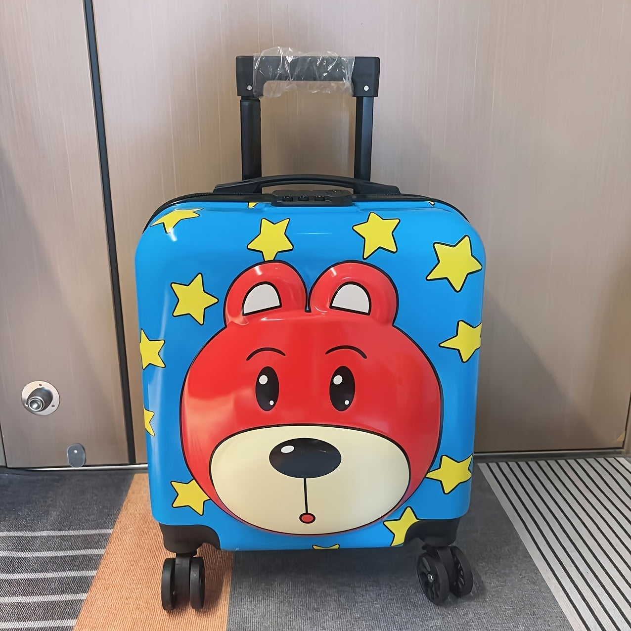 Cute Children's Suitcase with Duck Design – Ideal for Kids, 16.5 Inch with Silent Wheels