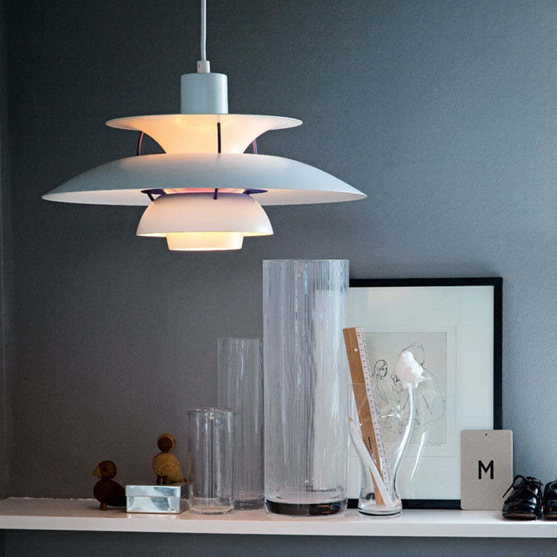 Morandi Modern LED Pendant Light with Shade