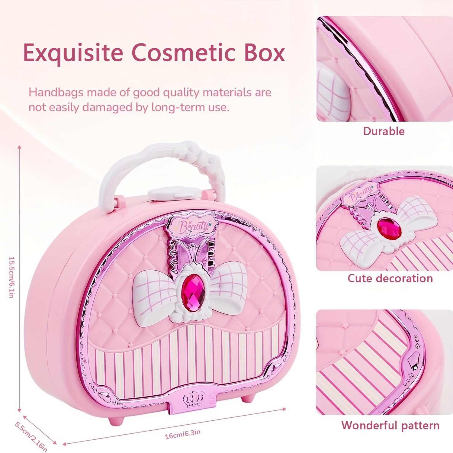 Make-up Set for Girls with Cosmetic Bag - Beautiful Gift for Your Little Princess