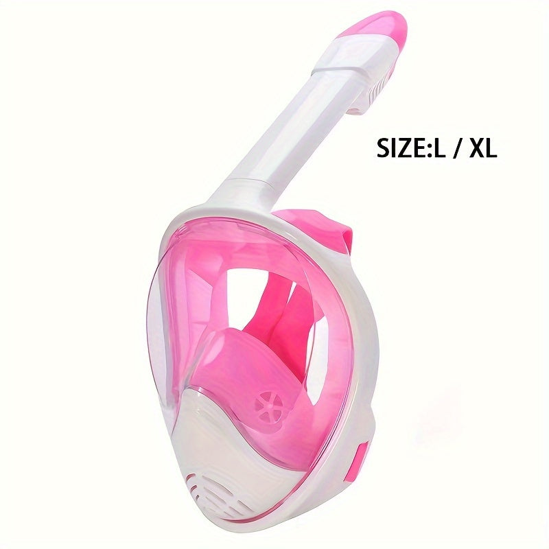 Full Face Snorkel Mask – 180° Panoramic View and Camera Mount for the Perfect Underwater Experience