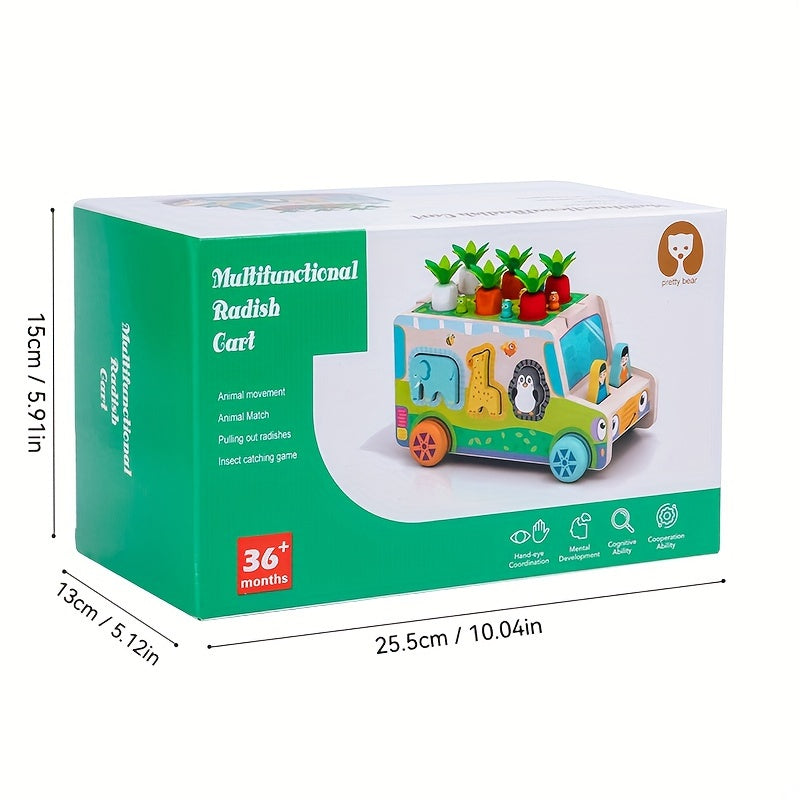 Educational Farm Play Vehicle - Animals and Vegetables in Action