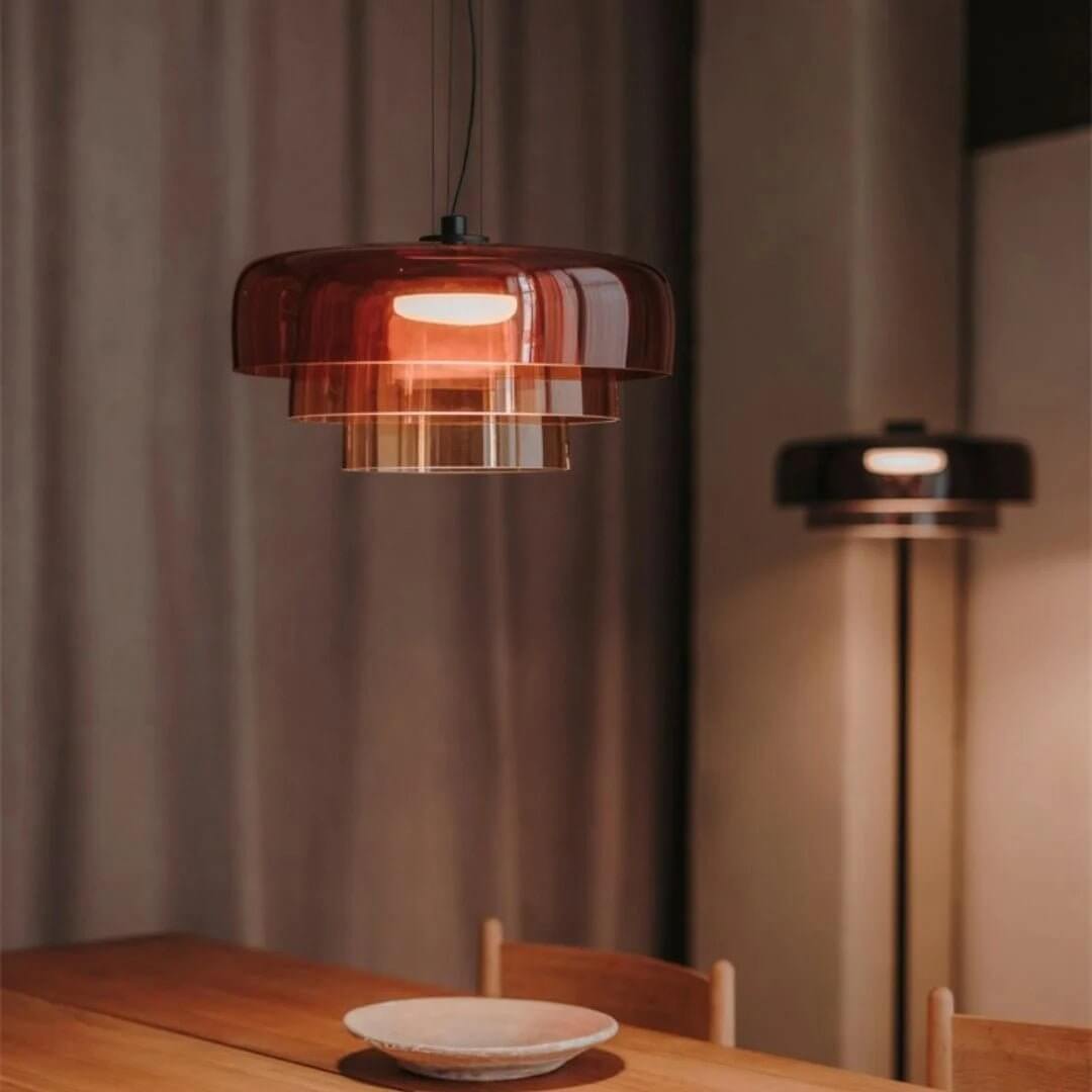 Norwegian Glass Pendant Lamp - Unique Design
