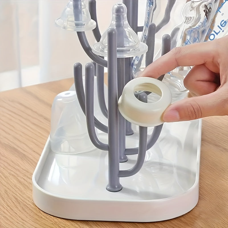 Cactus-Shaped Baby Bottle Drying Rack - Practical and Stylish for Baby Accessories