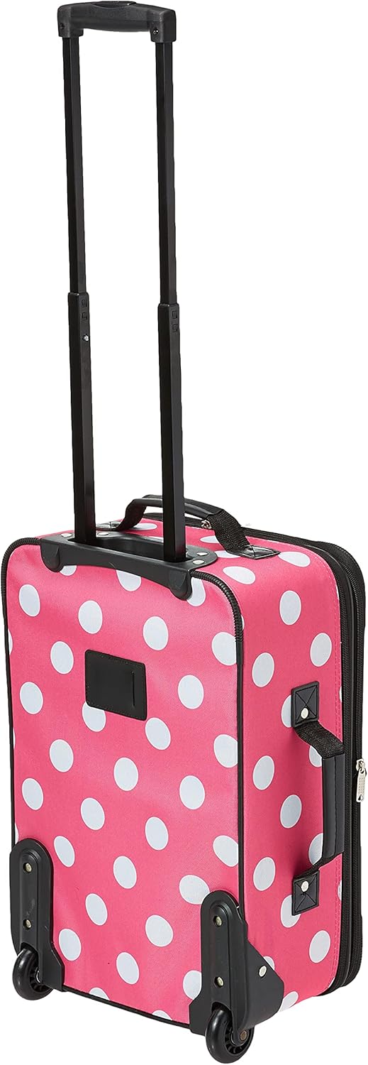 2-Piece Softside Upright Luggage Set with Cabin Bag & Smooth-Running Wheels