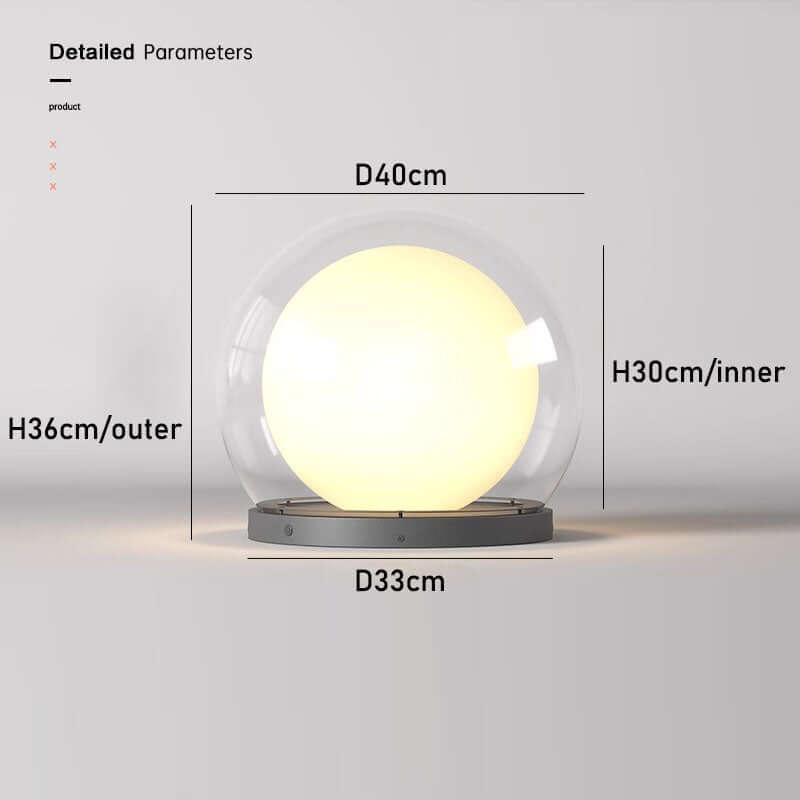 Modern Outdoor Lamp - Moon Shaped Design
