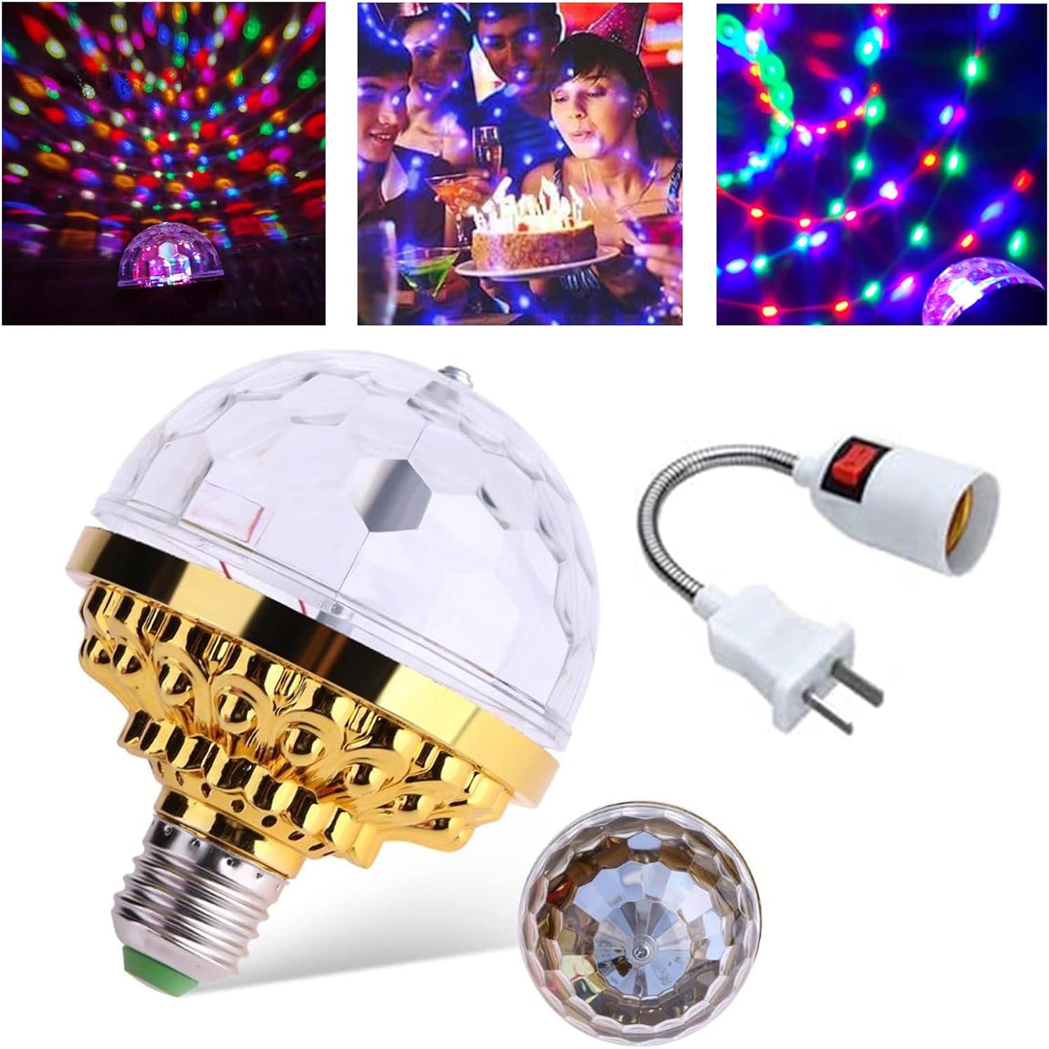 LED Disco Party Lamp – PartyGlow Spin