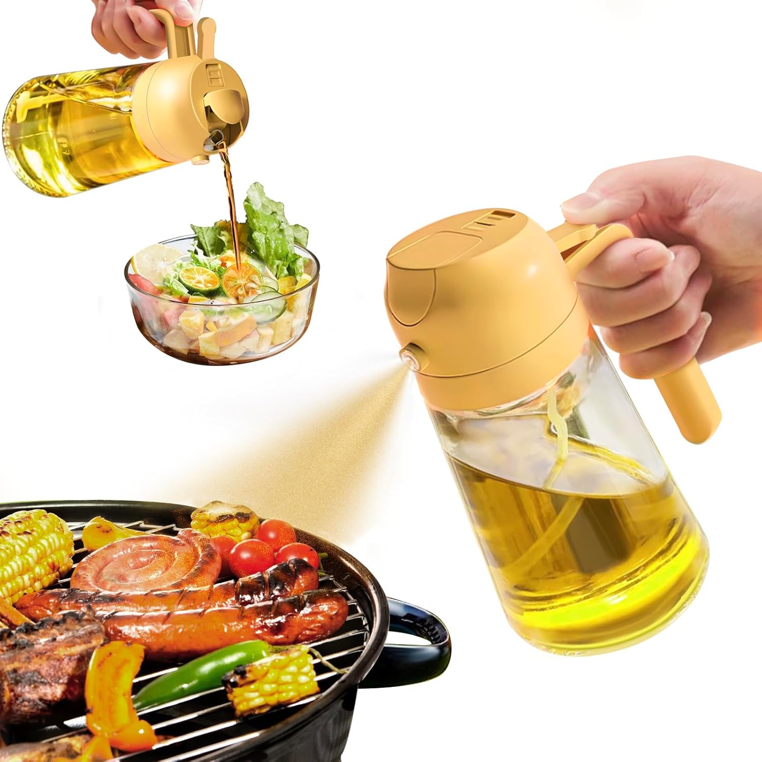 Premium 2-in-1 Olive Oil Sprayer - DualSpray