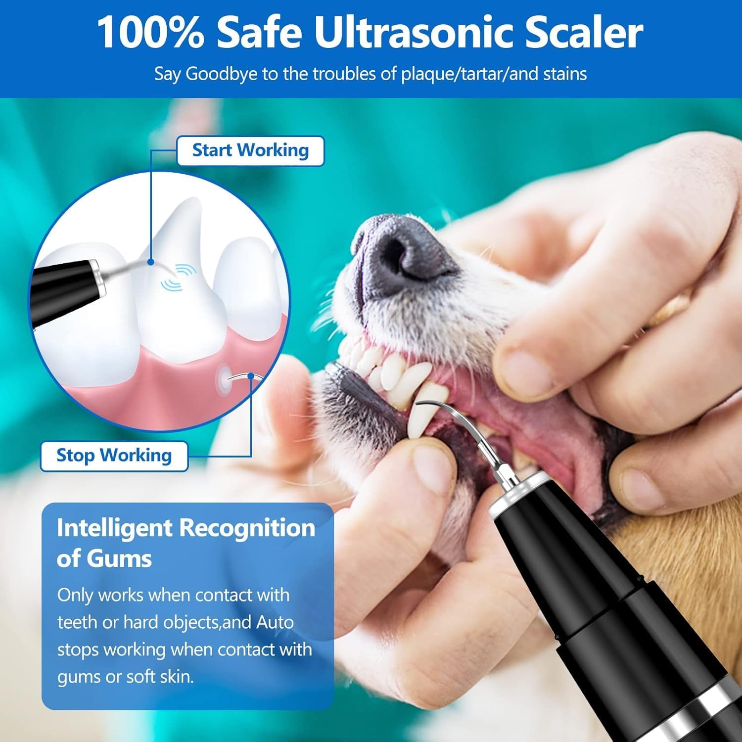 Pet Tartar Remover - Ultrasonic Toothbrush