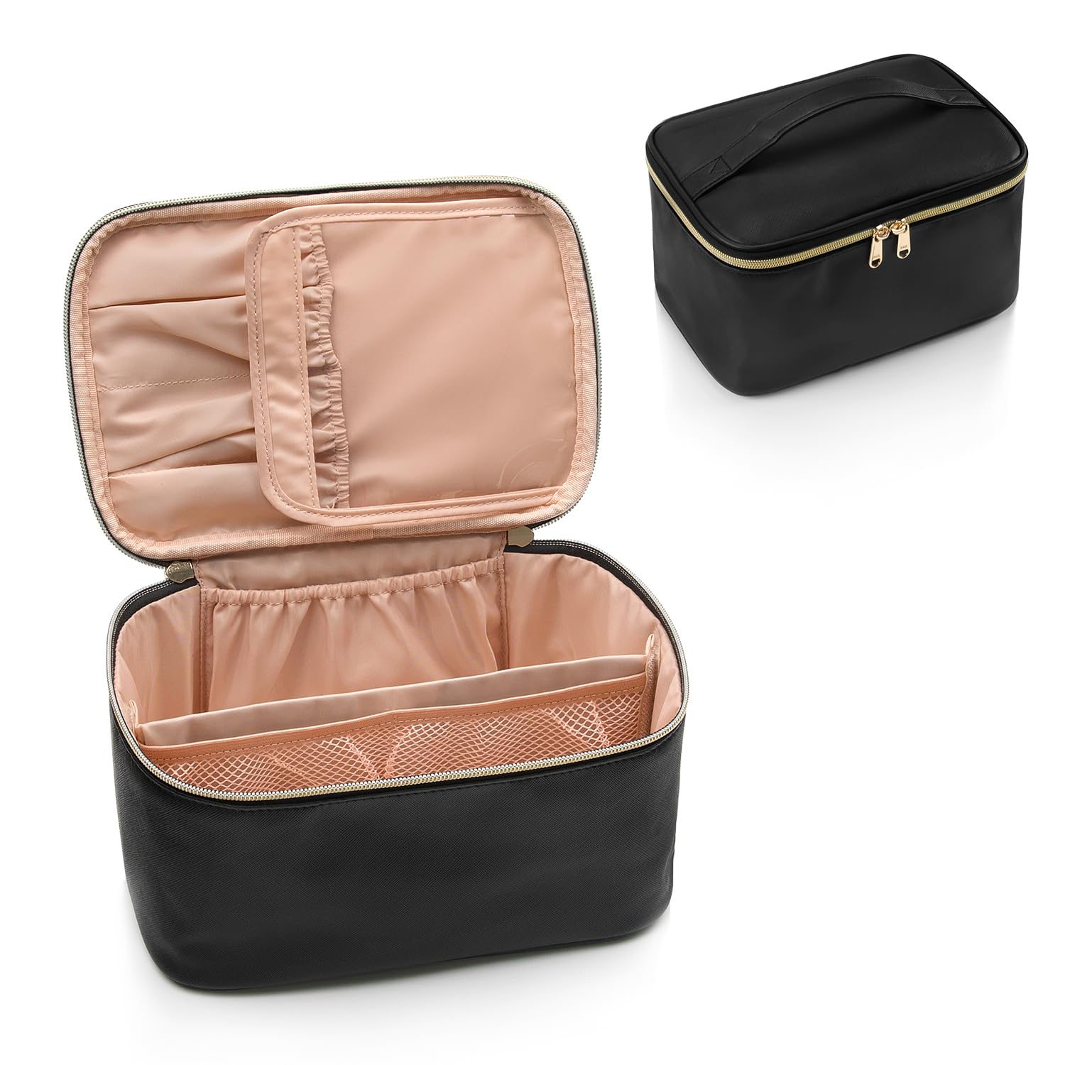 Travel-Friendly Makeup Organizer with Dividers