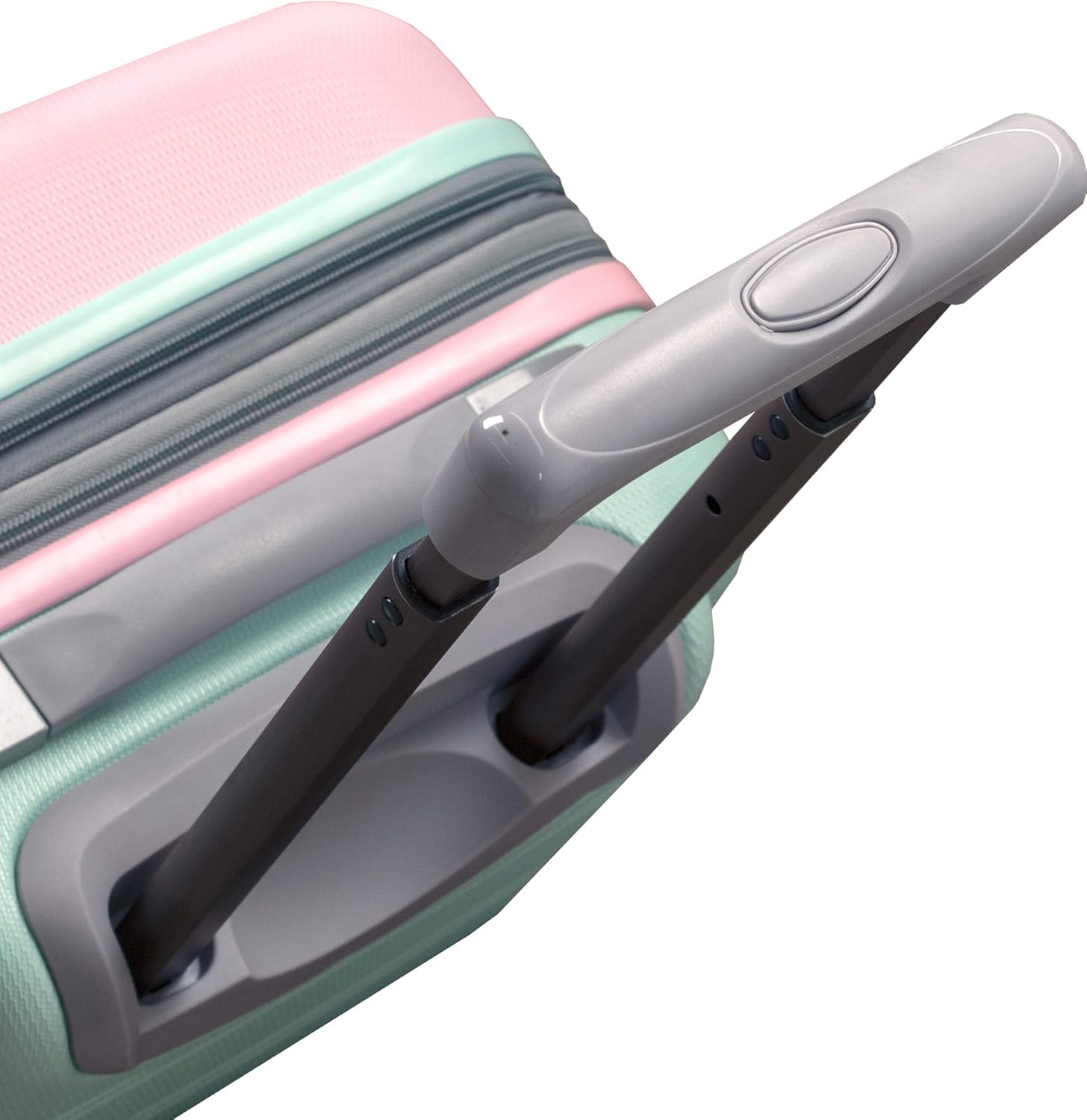 Lightweight Expandable Hard Shell Suitcase with Double Spinner Wheels – Cotton Candy