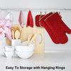 6-Piece Heat-Resistant Oven Glove and Pot Holder Set