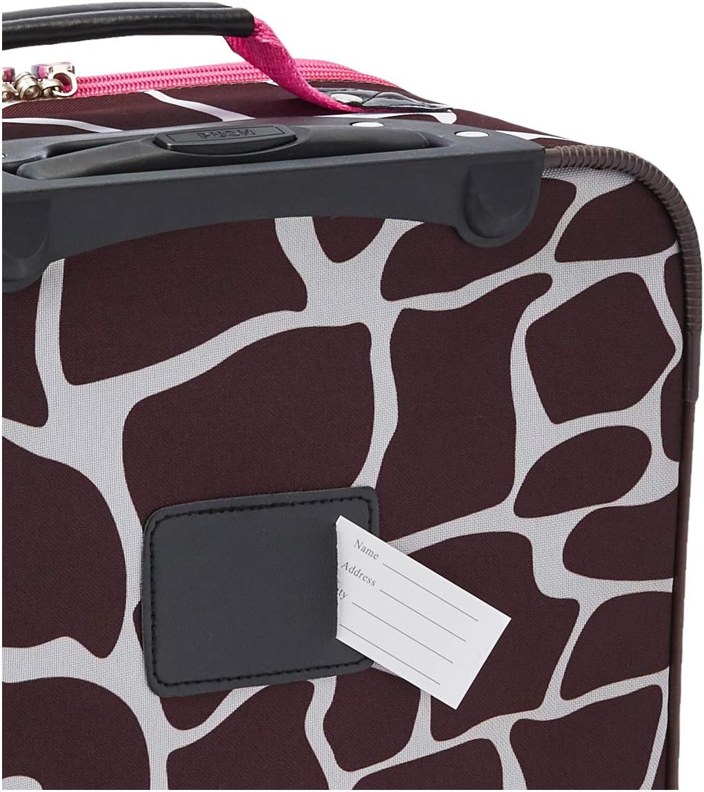 2-Piece Softside Upright Luggage Set with Cabin Bag & Smooth-Running Wheels