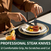 24-Piece Black Cutlery Set in Stainless Steel