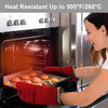 6-Piece Heat-Resistant Oven Glove and Pot Holder Set