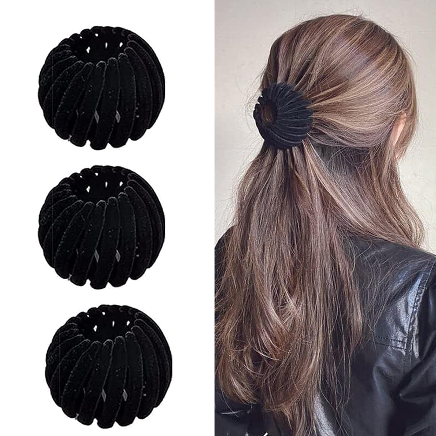Stylish Bird's Nest Hair Clips - Set of 3