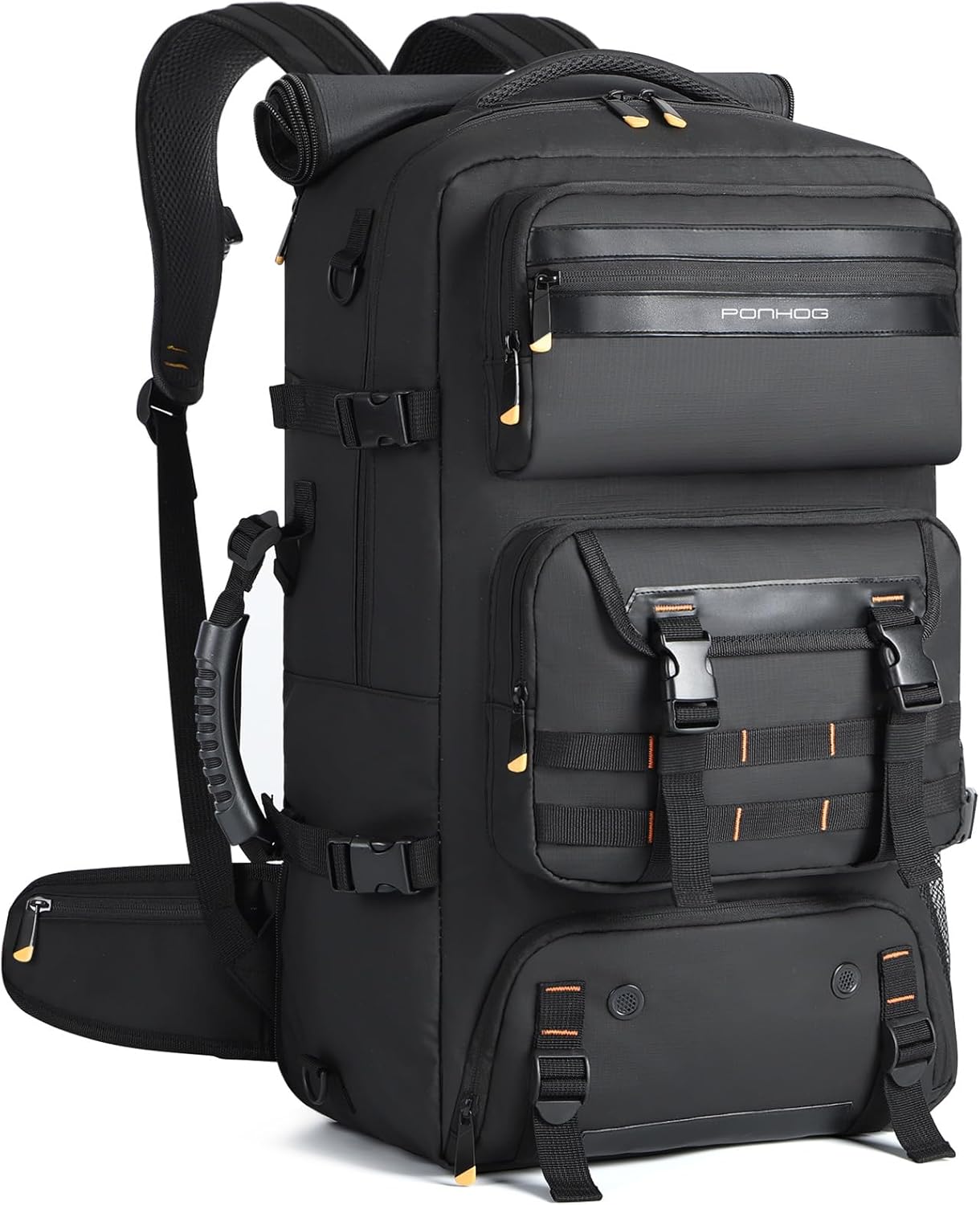 50L Airline Approved Travel Backpack with Shoe Compartment and Convertible Carry Strap