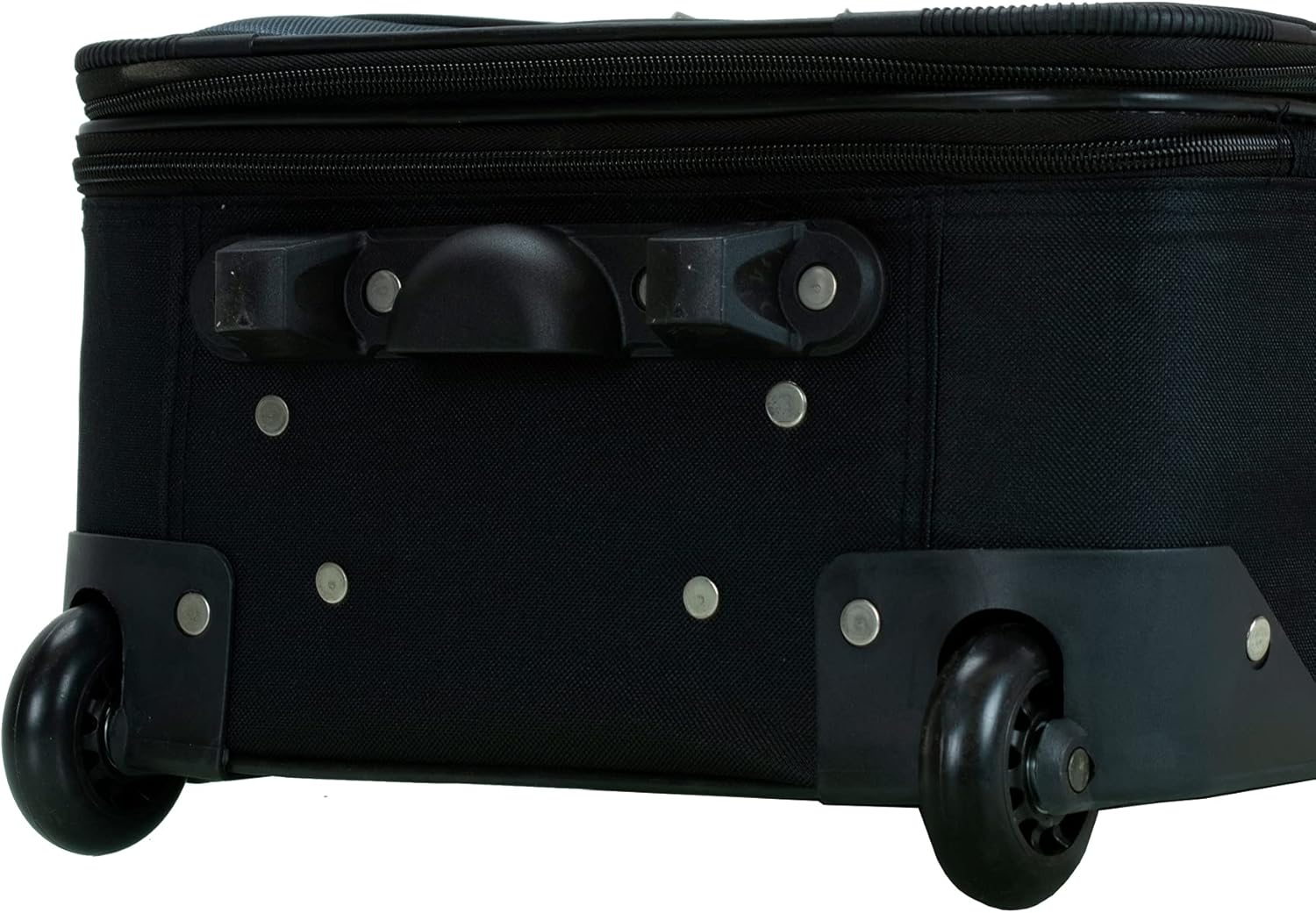 2-Piece Softside Upright Luggage Set with Cabin Bag & Smooth-Running Wheels